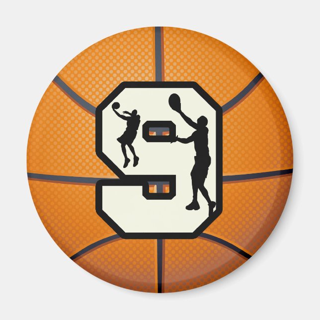 Imã Número 9: Basquete e Jogador (Frente)