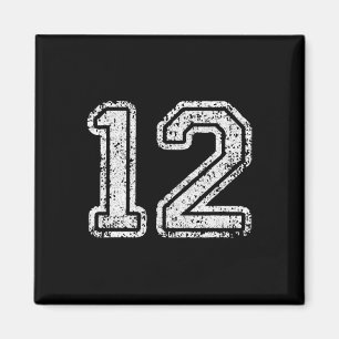 Imã Número da Camisa 12 Doze Número de Futebol Present