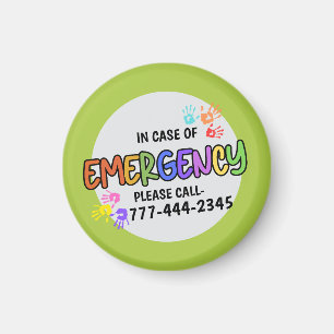Imã Número de Id de Emergência Personalizada Moderna C