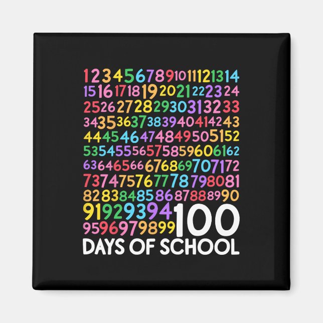 Imã Número De Professores Do Dia Da Escola 100 Dias (Frente)