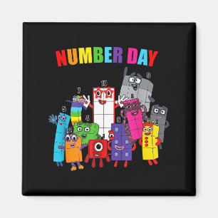 Imã Número dia colorido números matemáticos educaciona