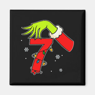 Imã Número Divertido 7 Natal 67 Seis Sete Meme Xmas Ho