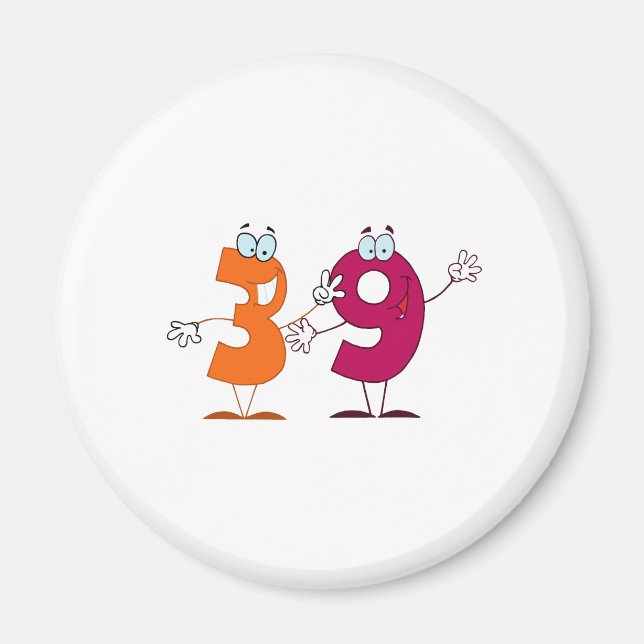 Imã Número Feliz 39 (Frente)