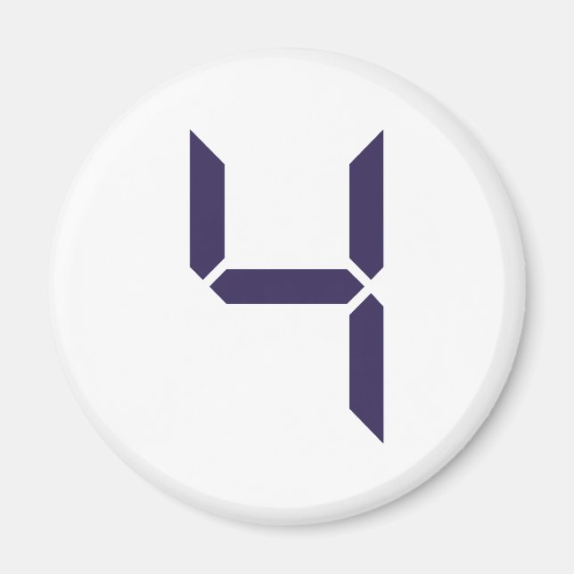 Imã Número - Quatro - 4 (Frente)