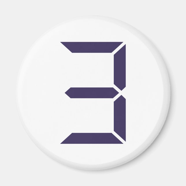 Imã Número - Três - 3 (Frente)