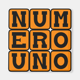 Imã Numero Uno, número um em espanhol