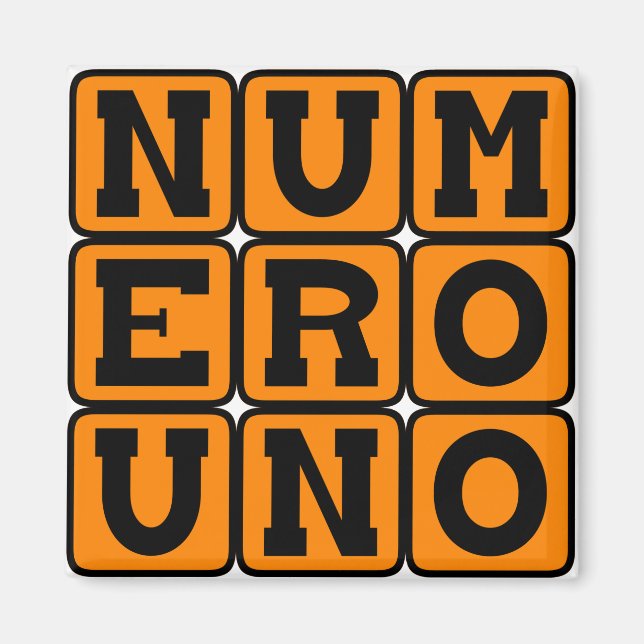 Imã Número Uno, Número Um em espanhol (Frente)