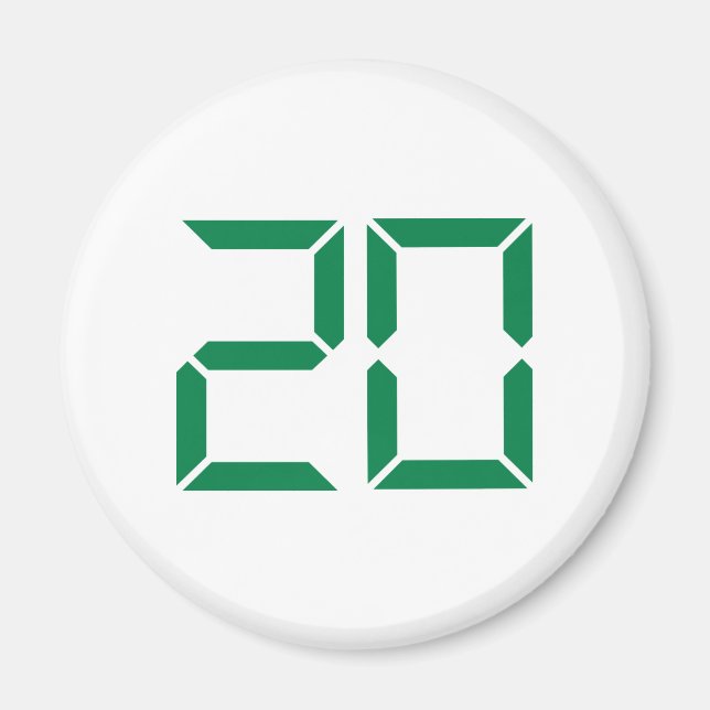 Imã Número - Vinte - 20 (Frente)