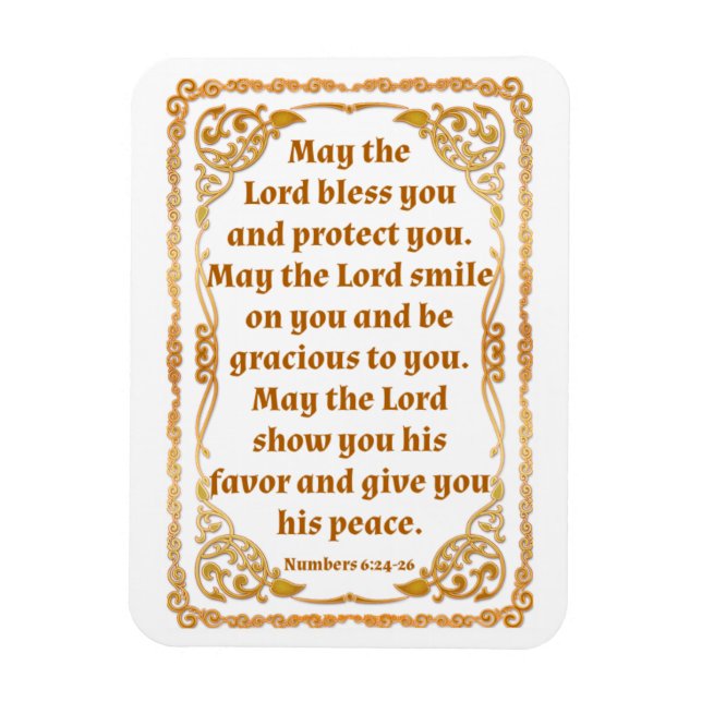 Ímã Números 6:24-26 (Vertical)