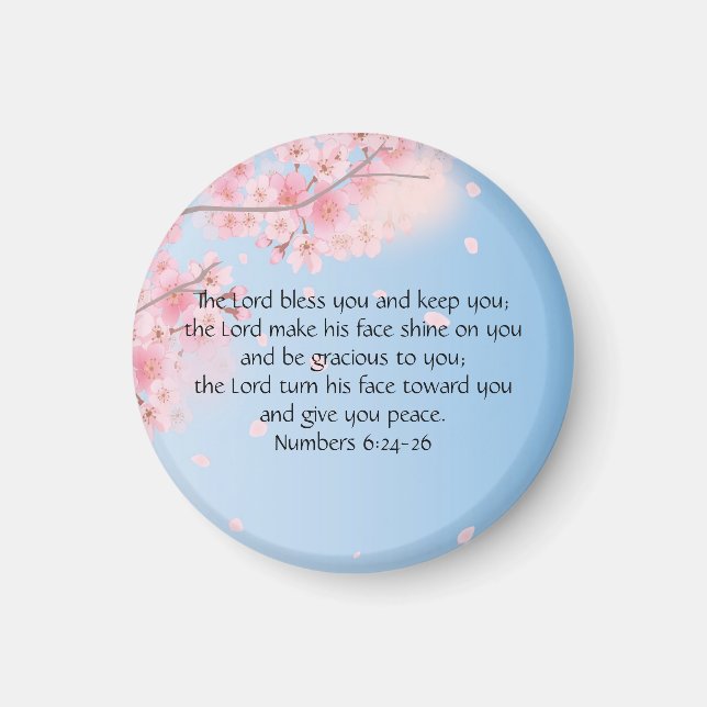 Imã Números 6:24-26 O Senhor Abençoa-te e Mantém-te (Frente)