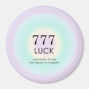 Imã Números de anjo Numerologia 777 Sorte  