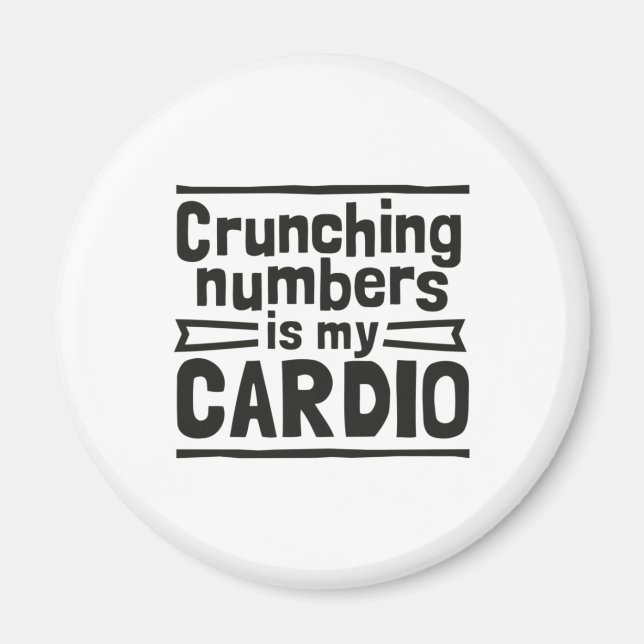 Imã Números de Batida É Meu Cardio (Frente)