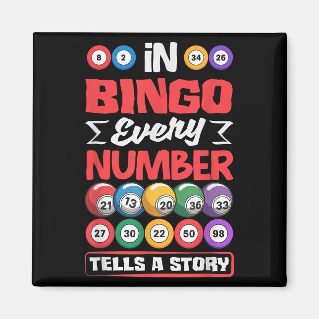 Imã Números de bingo contam história - Gambl da Loteri (Frente)
