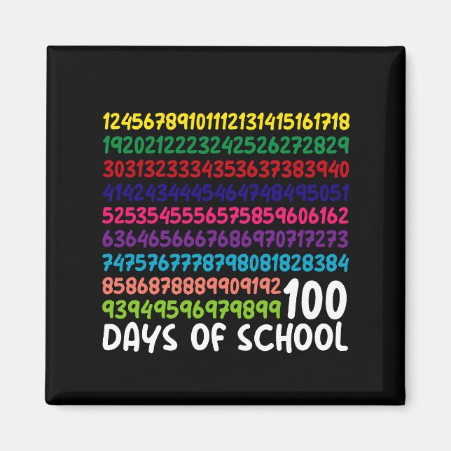 Imã Números de Matemática 100º Dia de Aula Professor C (Frente)