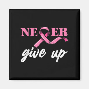 Imã Nunca Dê ao Cancer da mama Fita Rosa de Consciênci