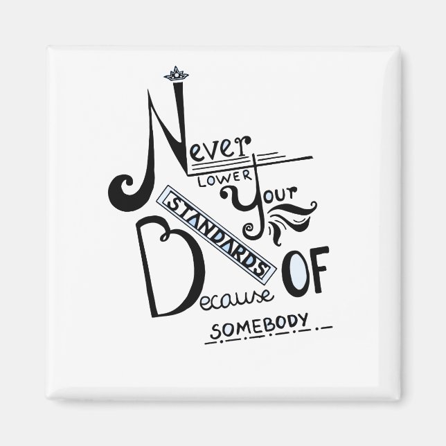 Imã Nunca reduza a cotação motivacional dos seus padrõ (Frente)