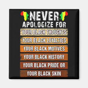 Imã Nunca Retro Peça Desculpas História Negra Africana