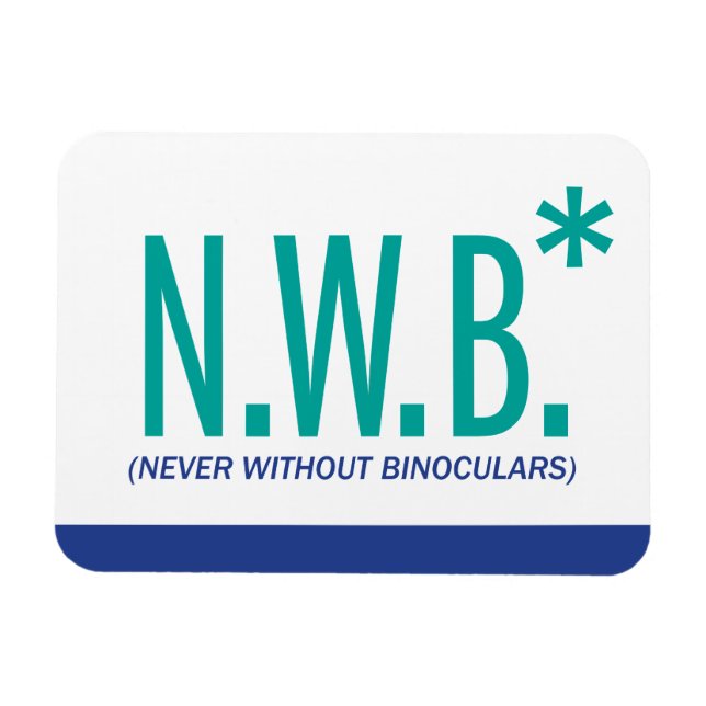 Ímã Nunca Sem Binoculares (Horizontal)