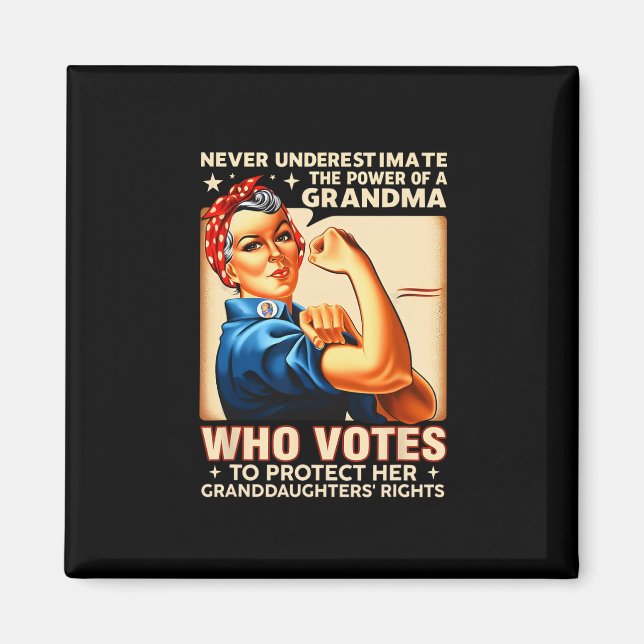 Imã Nunca Subestime O Poder De Uma Avó Que Vota (Frente)