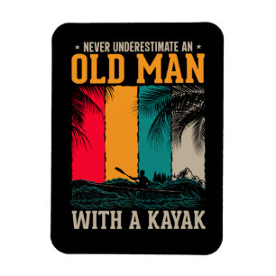 Ímã Nunca Subestime O Velho Com Kayak
