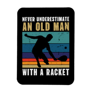 Ímã Nunca subestime um homem velho com um pickleball