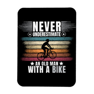 Ímã Nunca Subestime um Homem Velho numa Bicicleta