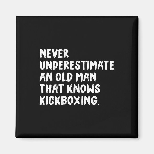 Imã Nunca Subestime um Homem Velho Que Conhece Kickbox (Frente)