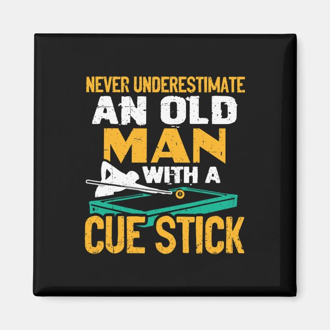 Imã Nunca Subestime Um Velho Com Um Pau Cue Bi (Frente)
