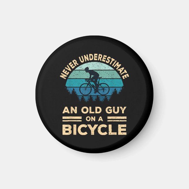 Imã Nunca Subestime Um Velho Num Bicicleta Engraçado  (Frente)