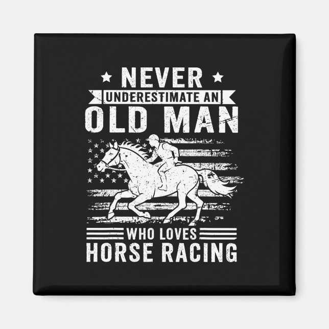 Imã Nunca Subestime Um Velho Que Ama Rac Cavalo (Frente)