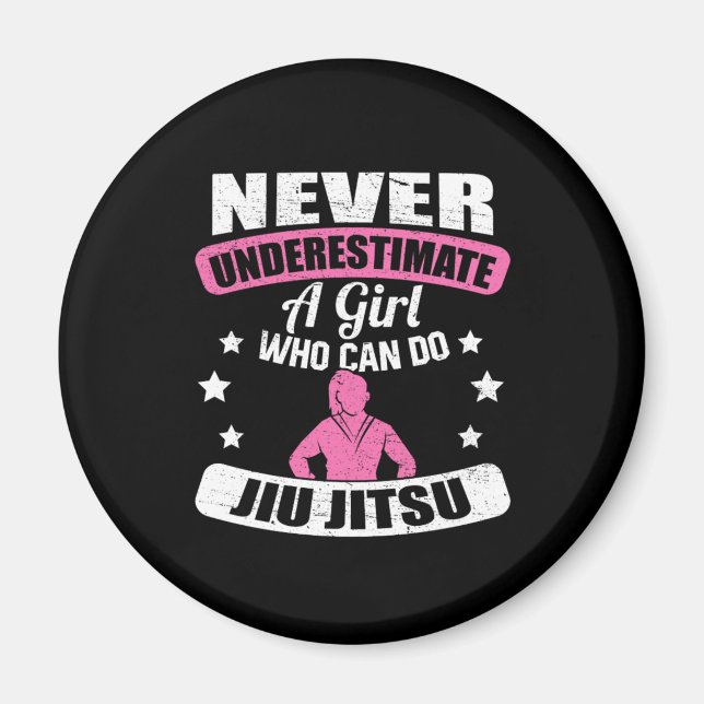 Imã Nunca Subestime Uma Garota Que Pode Fazer Jiu Jits (Frente)