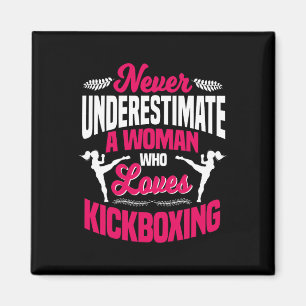 Imã Nunca Subestime Uma Mulher Que Ama Kickboxing K