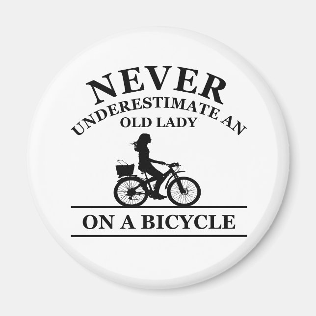 Imã Nunca Subestime Uma Velha Senhora Em Uma Bicicleta (Frente)