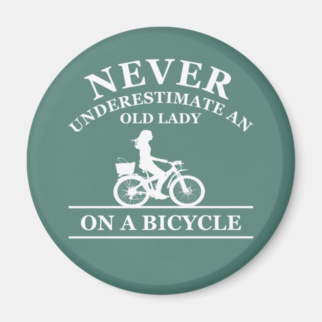 Imã Nunca Subestime Uma Velha Senhora Em Uma Bicicleta (Frente)