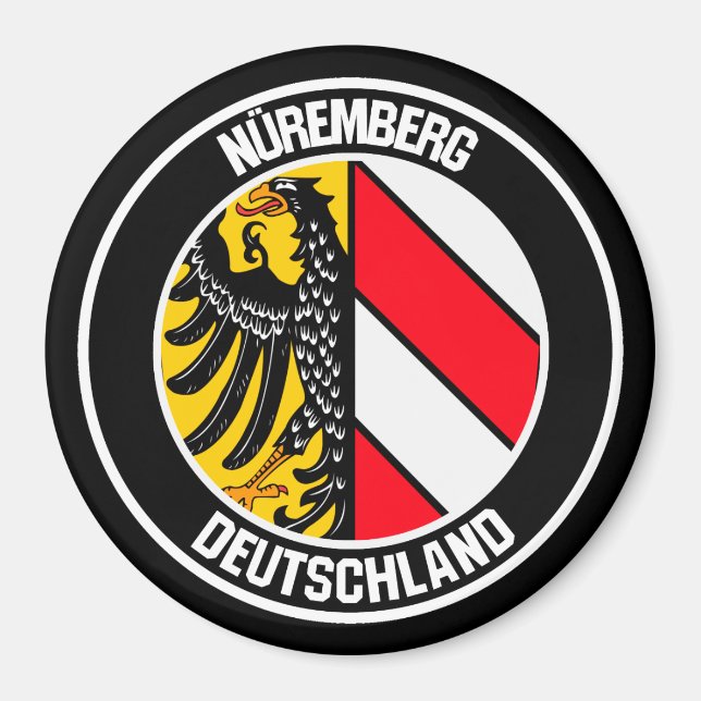 Imã Nuremberga Round Emblem (Frente)
