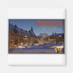 Imã Nürnberg Christkindlesmarkt na noite