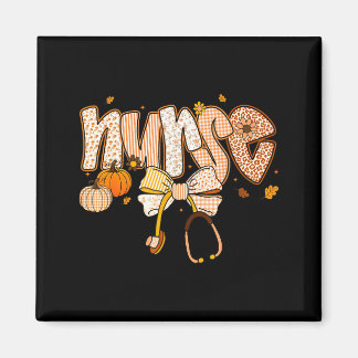 Imã Nurse Coquette Bow Stethoscope Pumpkin Thanksgivin