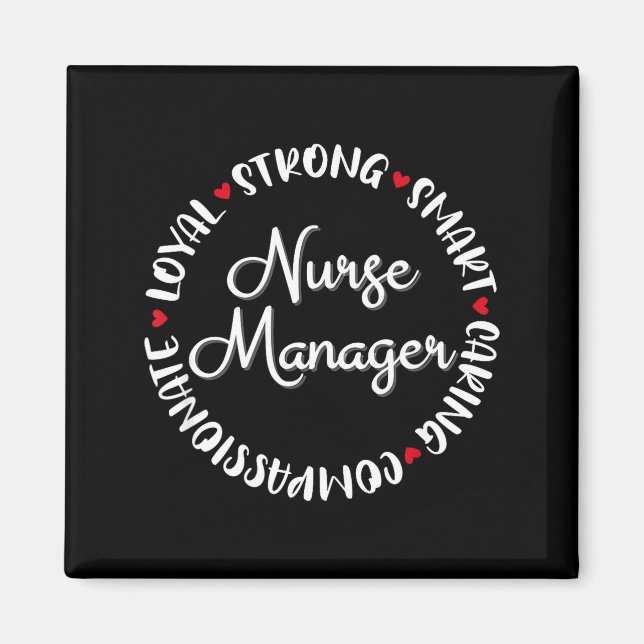 Imã Nurse Manager Nurses Nursing Graduation Medical Lo (Frente)