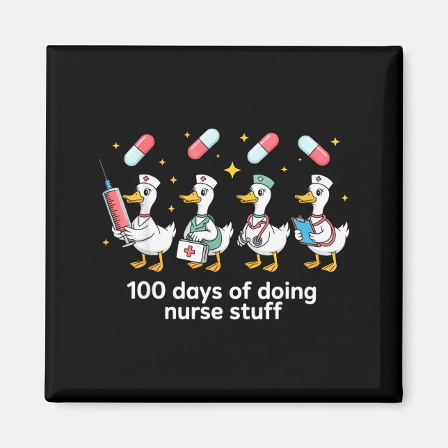 Imã Nurse Skeleton New Year Crew 2026 Funny Er Icu Par (Frente)