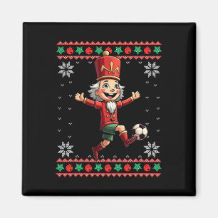 Imã Nutcracker Futebol Natal Feio