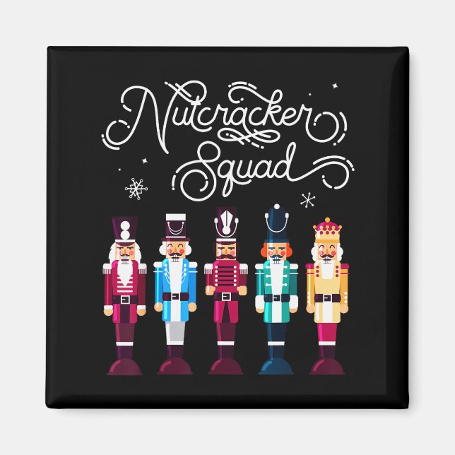 Imã Nutcracker Squad Holiday Christmas Boy Girls Women (Frente)