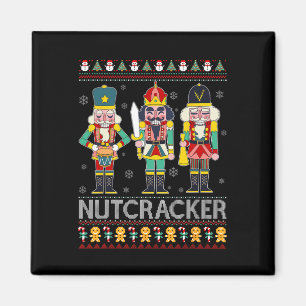 Imã Nutcracker Squad Shirt Engraçado Suor de Natal Fei