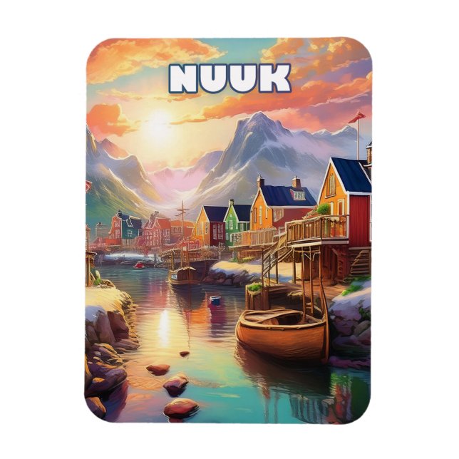 Ímã Nuuk, pearl of the Arctic (Vertical)