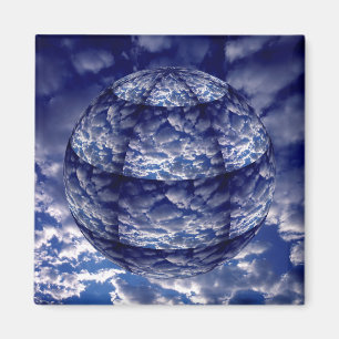 Imã Nuvem abstrata esfera 3D