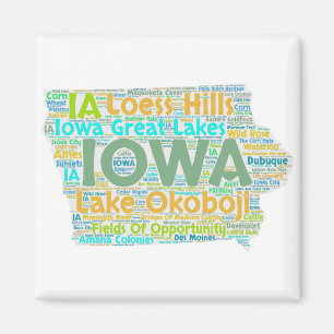Imã Nuvem da palavra de Iowa