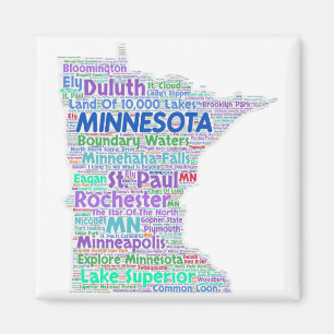 Imã Nuvem da palavra de Minnesota