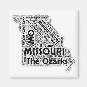 Imã Nuvem da palavra do estado de Missouri