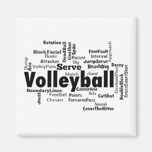 Imã Nuvem de Palavra de Voleibol