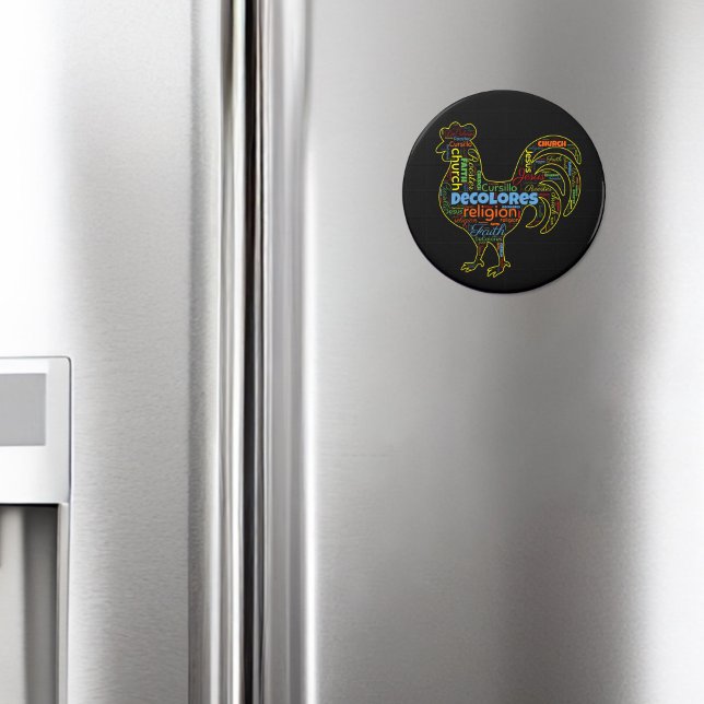 Imã Nuvem de Palavras do Rooster Cursillo de DeColores (Criador carregado)