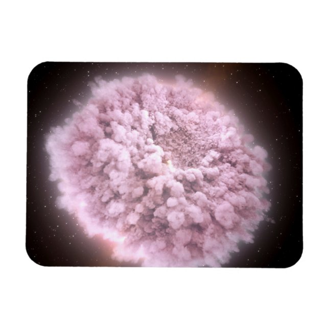 Ímã Nuvem De Resíduos De Duas Estrelas De Neutron (Horizontal)